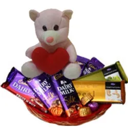 Chocolates with Pink Teddy  Delivery to Philippines